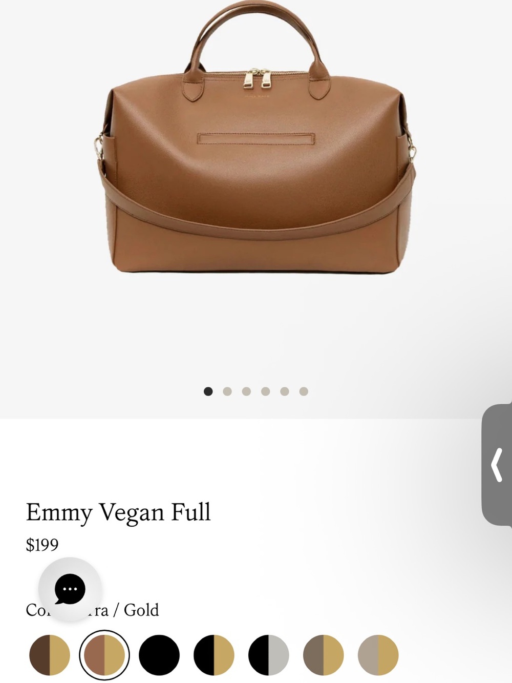 Structured Travel Tote in Tan Leather